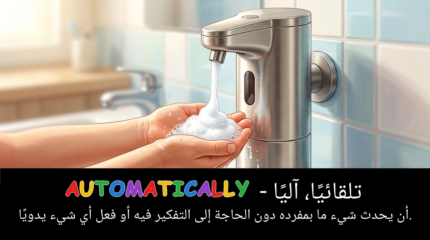 Arabic Illustration for automatically
